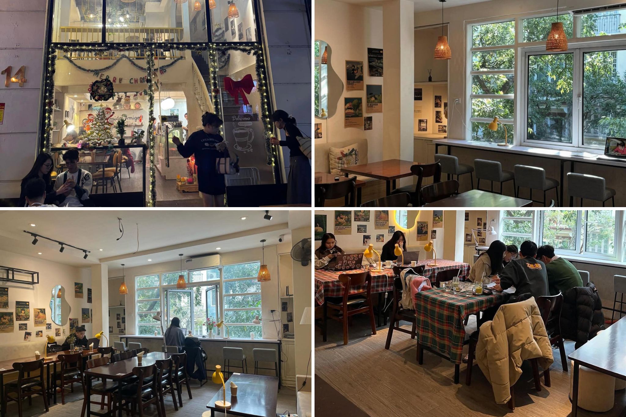 Mặt bằng mô hình cafe coworking